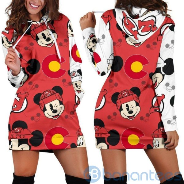 New York Islanders Hoodie Dress For Women Product Photo