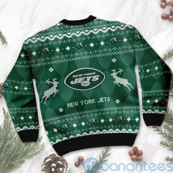 New York Jets American Football Black Ugly Christmas 3D Sweater Product Photo