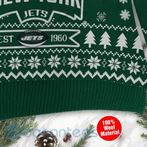 New York Jets Cute Baby Yoda Grogu Ugly Christmas 3D Sweater Product Photo