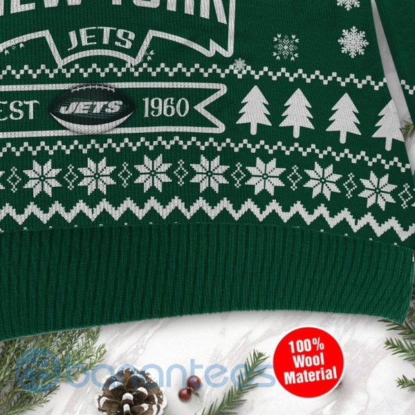 New York Jets Cute Baby Yoda Grogu Ugly Christmas 3D Sweater Product Photo
