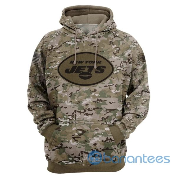 New York Jets Hoodie Camo Printed 3D Pullover All Over Printed 3D Hoodie Zip Hoodie Product Photo