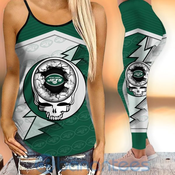 New York Jets Legging & Active Workout Tank Tops For Women Product Photo