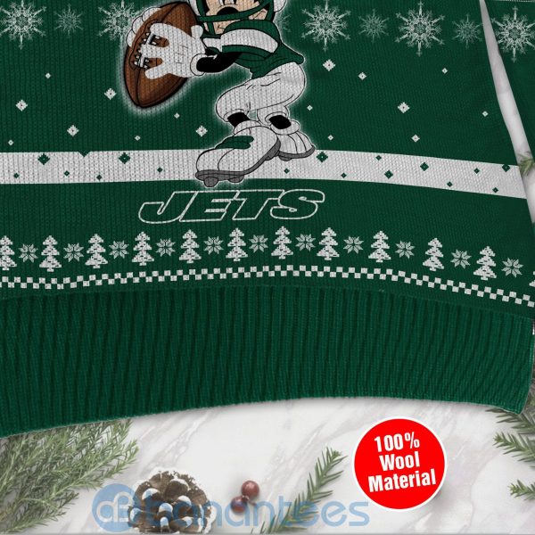 New York Jets Mickey Mouse Funny Ugly Christmas 3D Sweater Product Photo