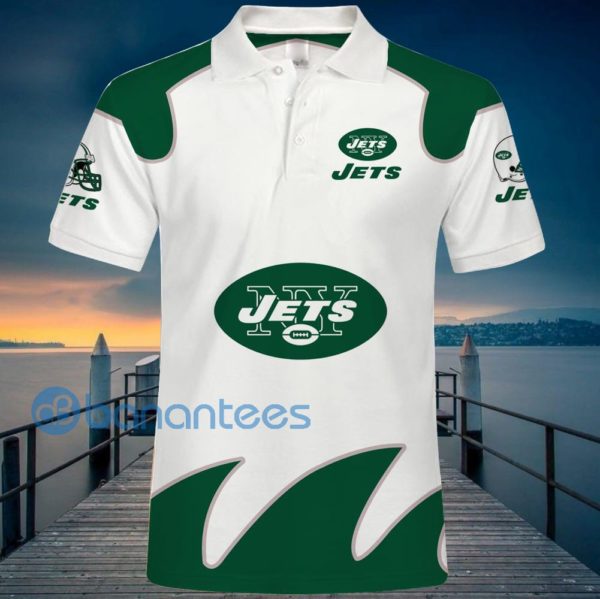 New York Jets White Polo Shirt For Men Product Photo
