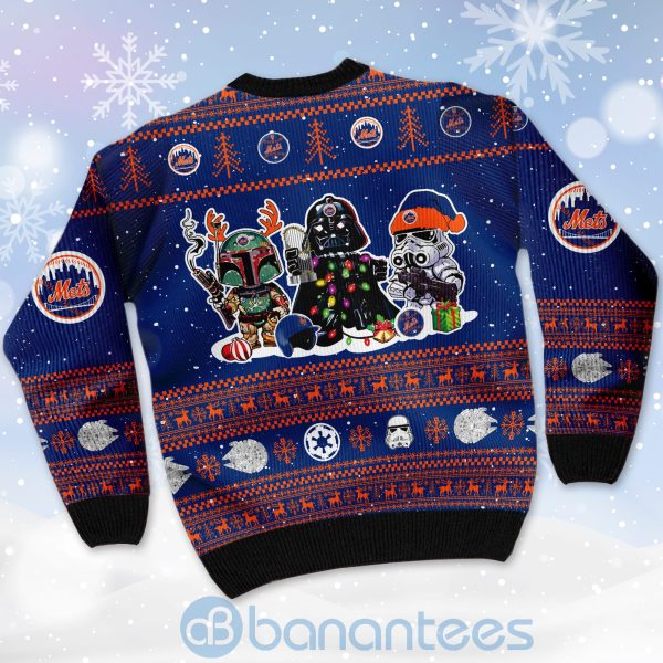 New York Mets Star Wars Ugly Christmas 3D Sweater Product Photo