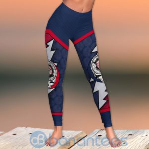 New York Yankees Leggings And Criss Cross Tank Top For Women Product Photo