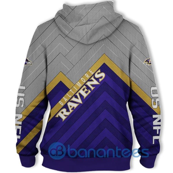 NFL Baltimore Ravens Full Printed 3D Hoodie Zip Hoodie Product Photo