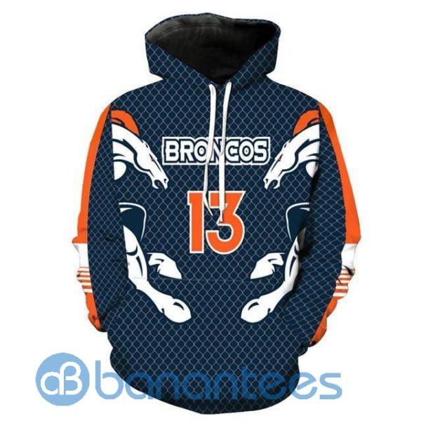 NFL Hoodies 3D Denver Broncos Navy All Over Printed 3D Hoodie, Zip Hoodie Product Photo