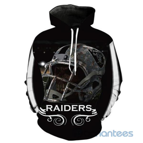 NFL Oakland Raiders Design Black All Over Printed 3D Hoodie Zip Hoodie Product Photo