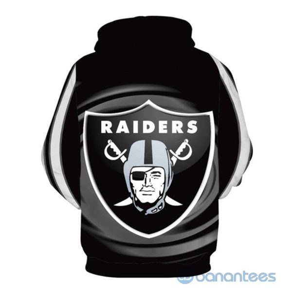 NFL Oakland Raiders Design Black All Over Printed 3D Hoodie Zip Hoodie Product Photo