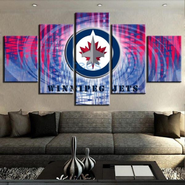 Nhl Hockey Winnipeg Jets Paintings Wall Home Decor Picture Canvas Painting Product Photo