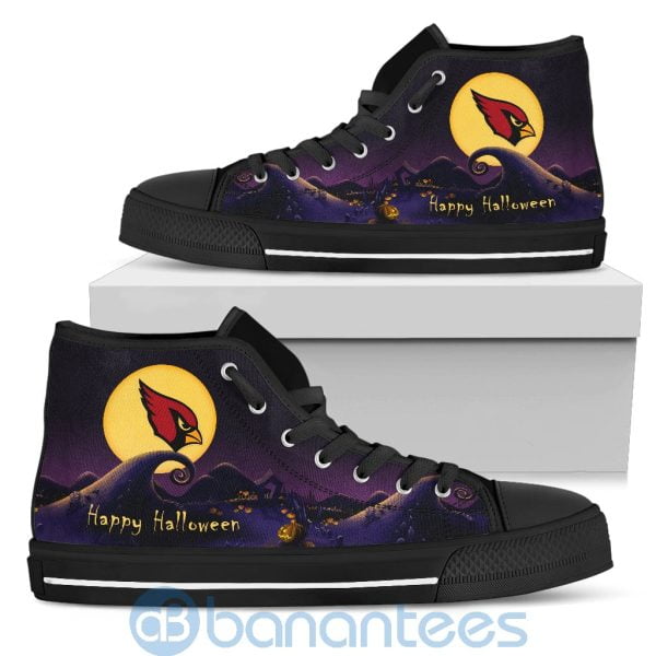 Nightmare Before Christmas Happy Halloween Arizona Cardinals High Top Shoes Product Photo