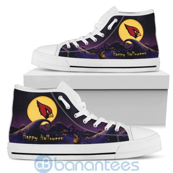 Nightmare Before Christmas Happy Halloween Arizona Cardinals High Top Shoes Product Photo