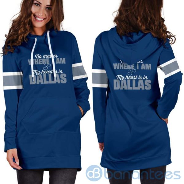 No Matter Where I Am Dallas Hoodie Dress For Women Product Photo