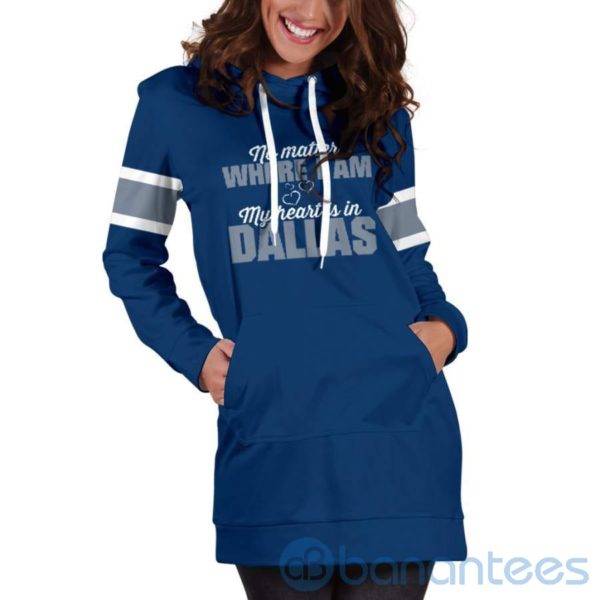 No Matter Where I Am Dallas Hoodie Dress For Women Product Photo