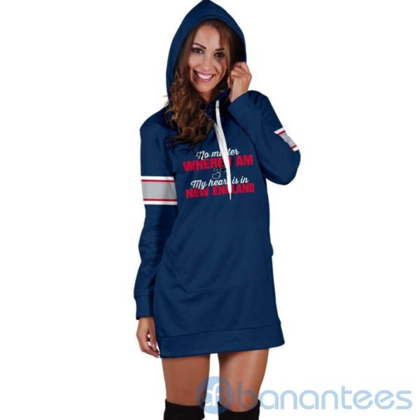 No Matter Where I Am New England Hoodie Dress For Women Product Photo