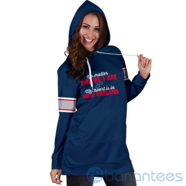 No Matter Where I Am New England Hoodie Dress For Women Product Photo