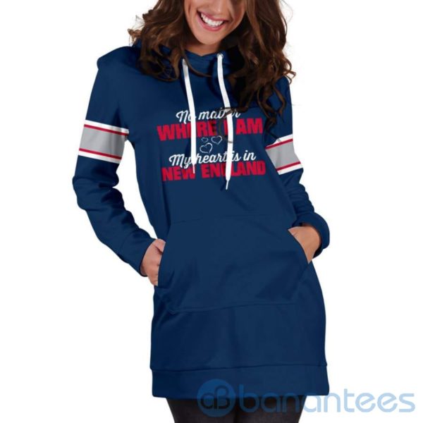 No Matter Where I Am New England Hoodie Dress For Women Product Photo