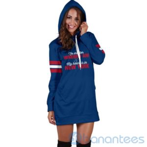 No Matter Where I Am New York Hoodie Dress For Women Product Photo