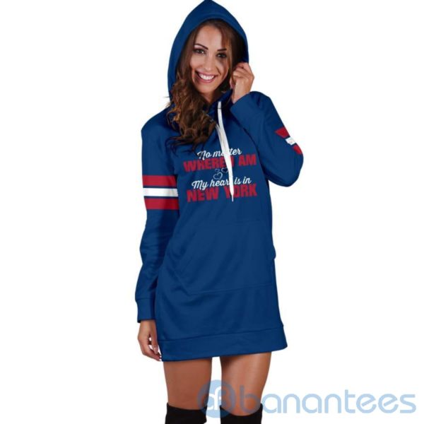 No Matter Where I Am New York Hoodie Dress For Women Product Photo