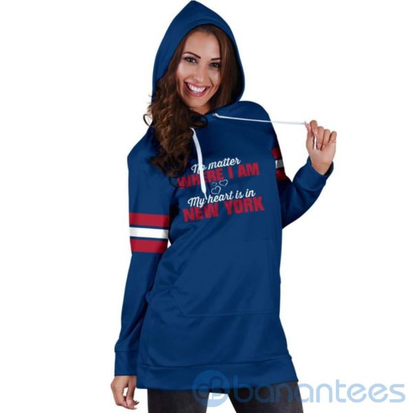 No Matter Where I Am New York Hoodie Dress For Women Product Photo