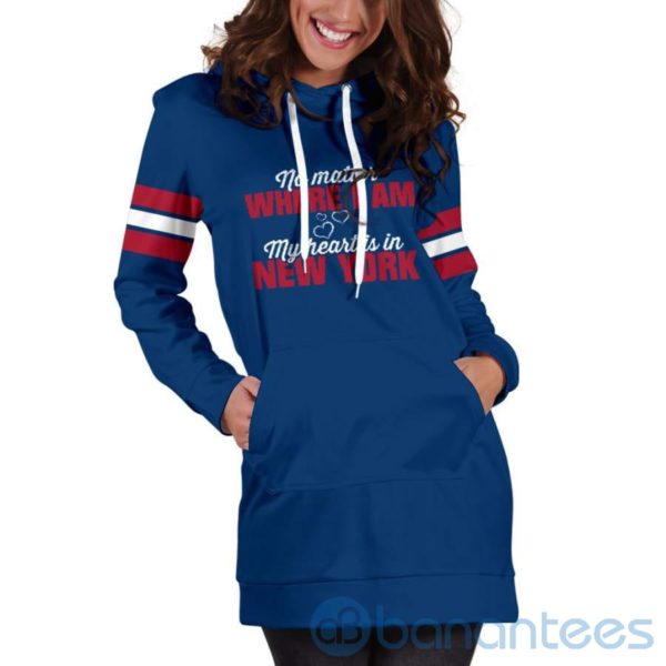 No Matter Where I Am New York Hoodie Dress For Women Product Photo