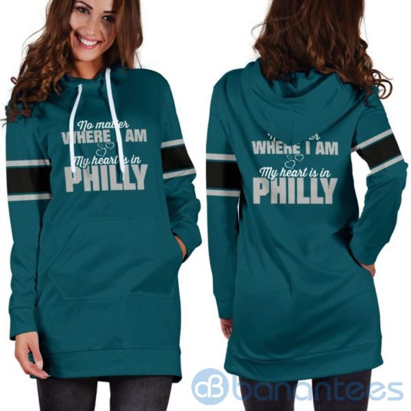 No Matter Where I Am Philly Hoodie Dress For Women Product Photo