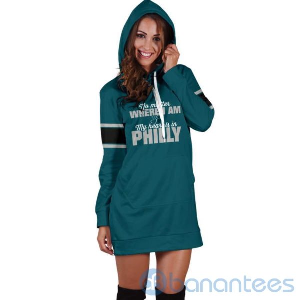 No Matter Where I Am Philly Hoodie Dress For Women Product Photo
