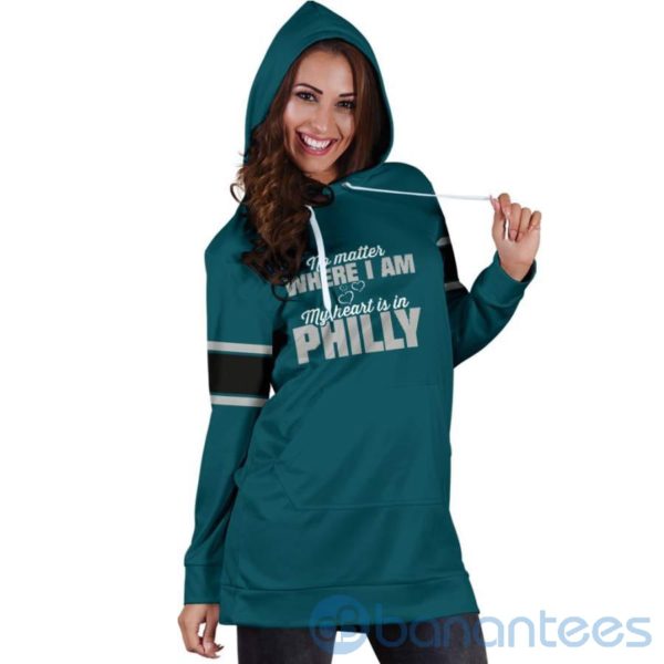 No Matter Where I Am Philly Hoodie Dress For Women Product Photo
