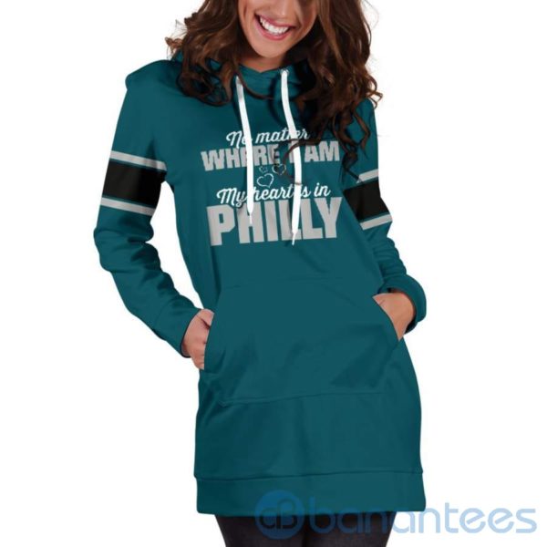 No Matter Where I Am Philly Hoodie Dress For Women Product Photo