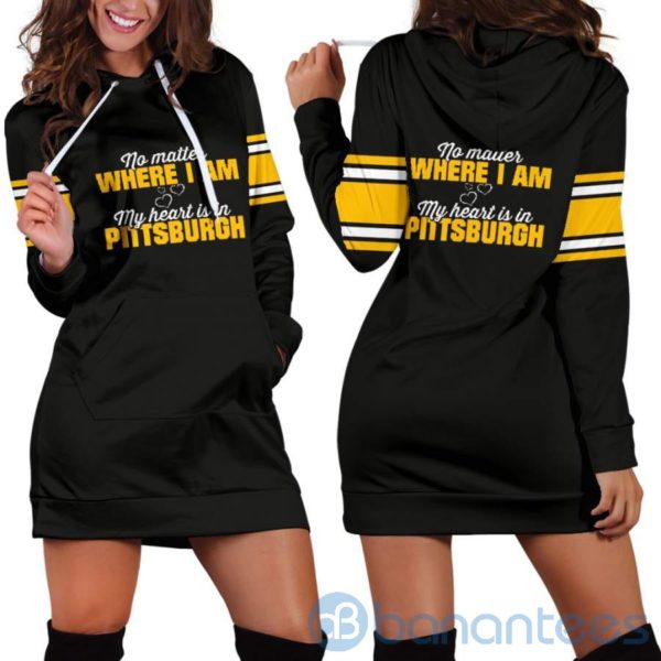No Matter Where I Am Pit Hoodie Dress For Women Product Photo