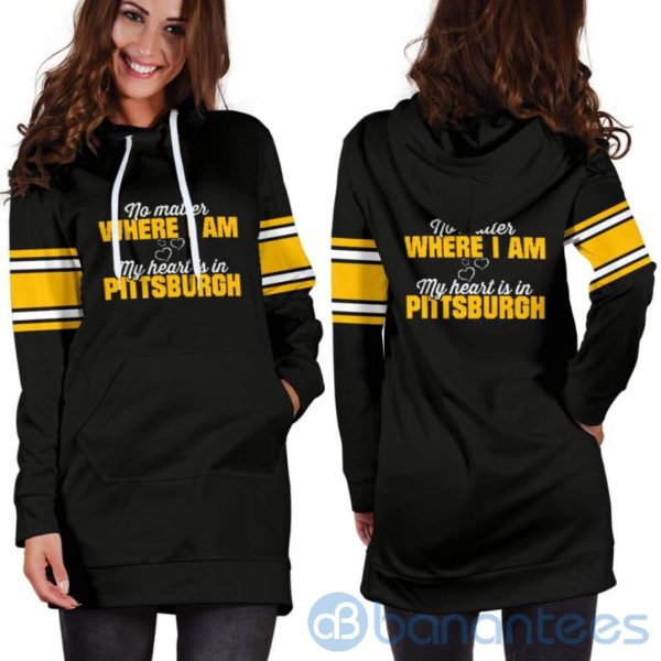 No Matter Where I Am Pit Hoodie Dress For Women Product Photo