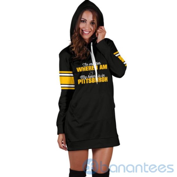 No Matter Where I Am Pit Hoodie Dress For Women Product Photo
