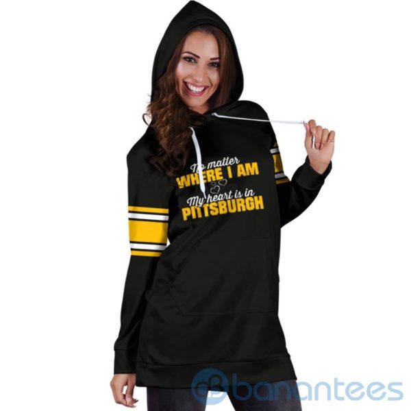 No Matter Where I Am Pit Hoodie Dress For Women Product Photo