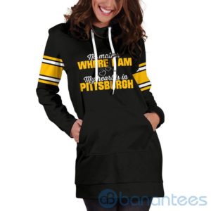 No Matter Where I Am Pit Hoodie Dress For Women Product Photo