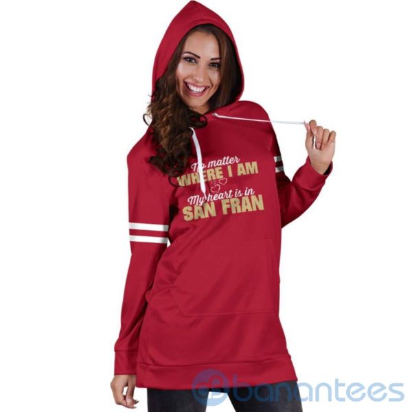 No Matter Where I Am San Fran Hoodie Dress For Women Product Photo