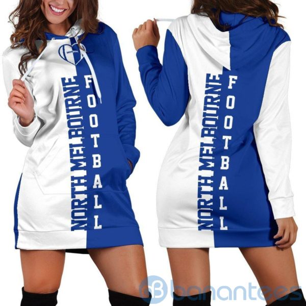 North Melbourne Football Hoodie Dress For Women Product Photo