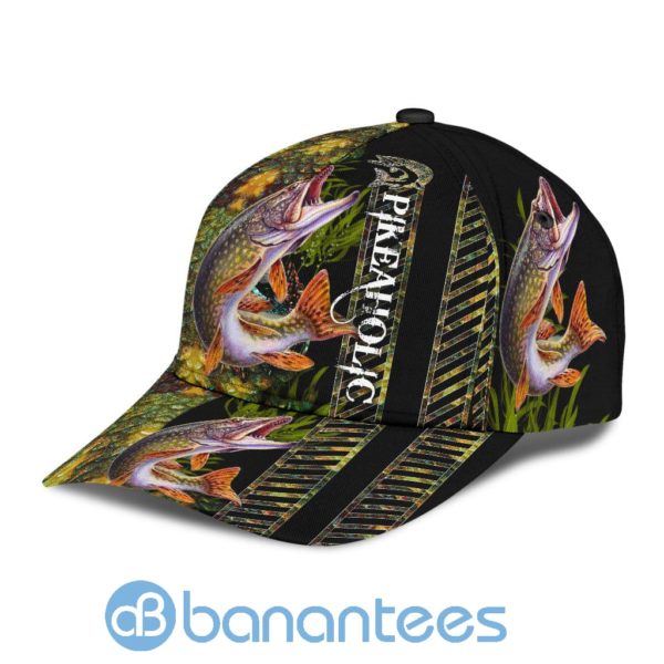 Northern Pike Fishing Hat Hook Print Cap Product Photo