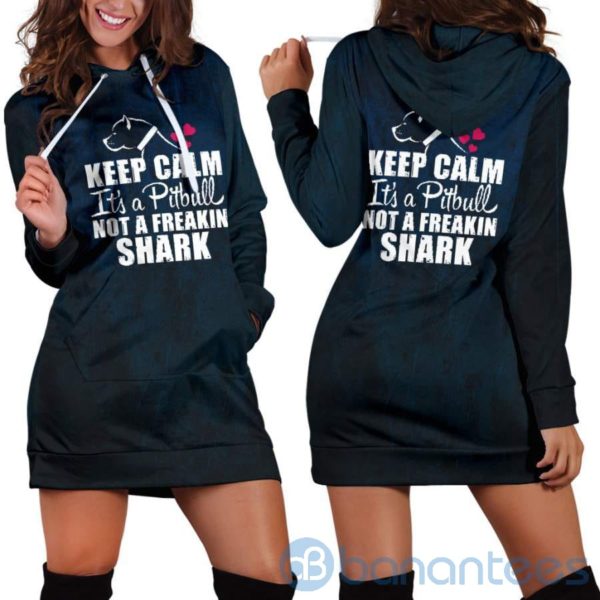 Not A Freaking Shark Hoodie Dress For Women Product Photo