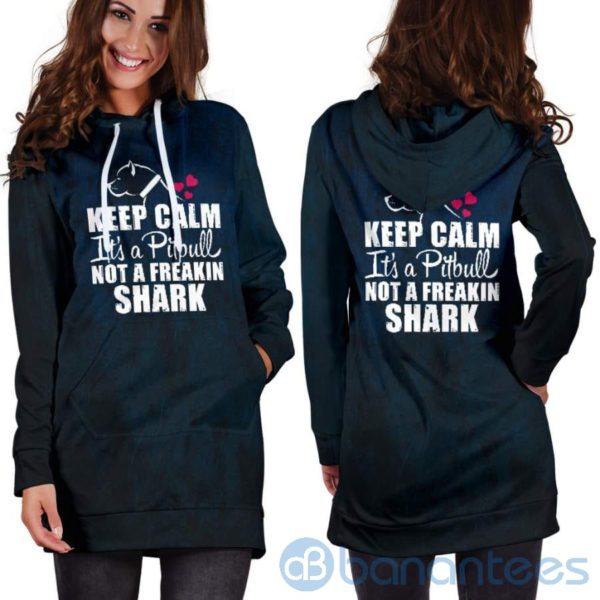 Not A Freaking Shark Hoodie Dress For Women Product Photo
