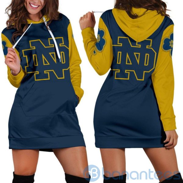 Notre Dame Fighting Irish Hoodie Dress For Women Product Photo