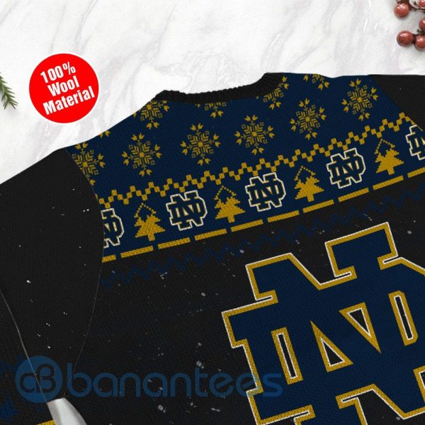 Notre Dame Fighting Irish Snoopy Dabbing Ugly Christmas 3D Sweater Product Photo