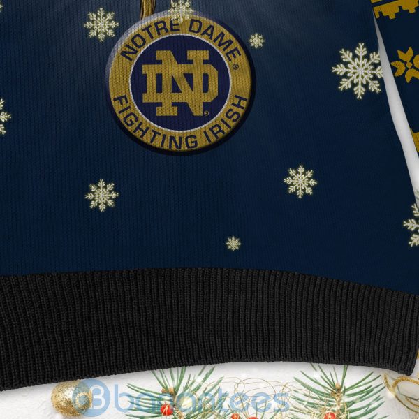 Notre Dame Fighting Irish Team Grinch Ugly Christmas 3D Sweater Product Photo