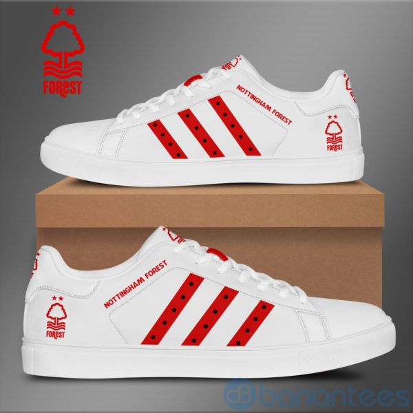 Nottingham Forest Fc Red Striped Low Top Skate Shoes Product Photo