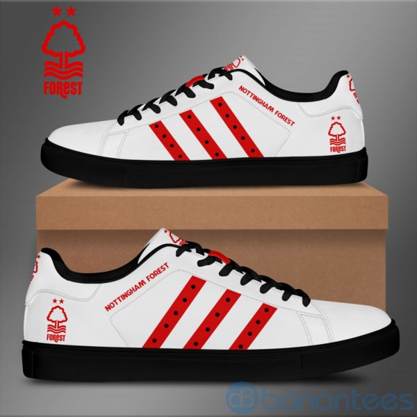 Nottingham Forest Fc Red Striped Low Top Skate Shoes Product Photo