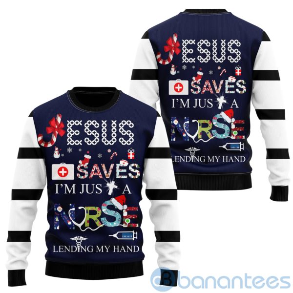 Nurse Save Heart Christmas All Over Printed 3D Shirt Product Photo