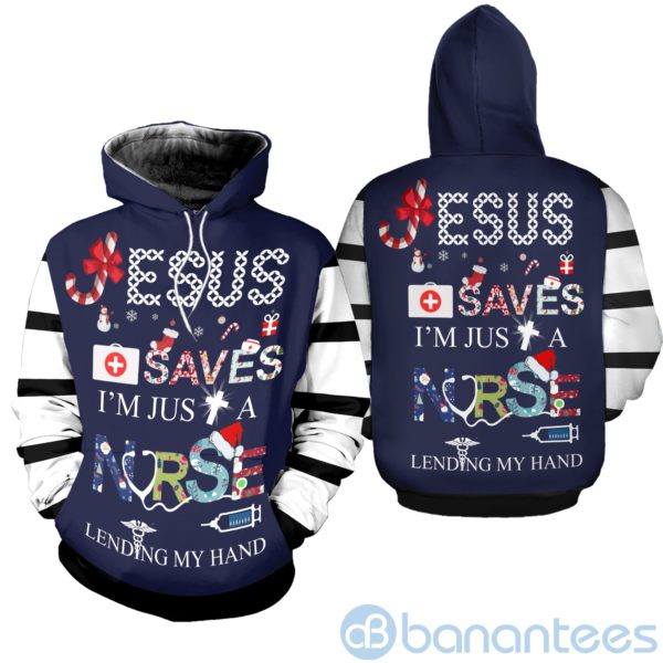 Nurse Save Heart Christmas All Over Printed 3D Shirt Product Photo