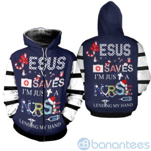Nurse Save Heart Christmas All Over Printed 3D Shirt Product Photo