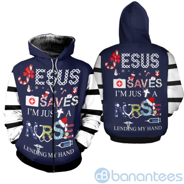 Nurse Save Heart Christmas All Over Printed 3D Shirt Product Photo