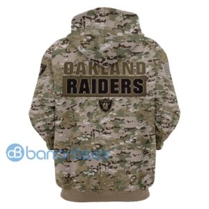 Oakland Raiders Camo All Over Printed 3D Hoodie, Zip Hoodie Pullover Zip Up Hoodies Product Photo
